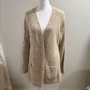 St. John's Bay Beige Knit Cardigan